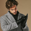 Alexander (black) - Men’s lambskin leather gloves with luxurious rabbit fur lining and touchscreen feature - Schwartz & von Halen - US - 11