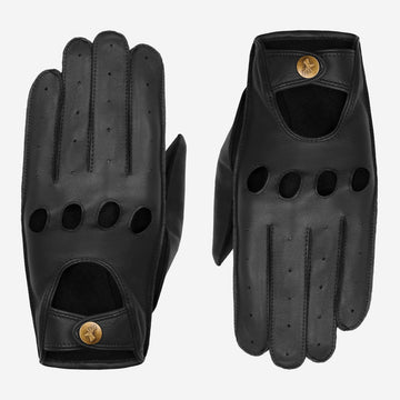 Alexis (black) – Classic women's lambskin driving gloves with touchscreen feature - Schwartz & von Halen - US - 3