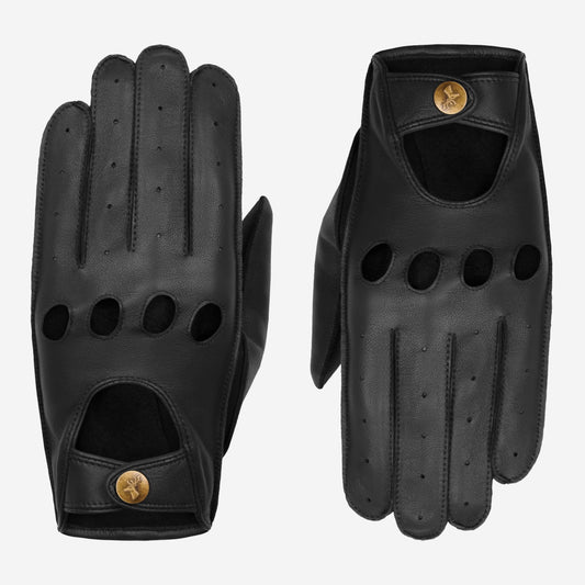 Alexis (black) – Classic women's lambskin driving gloves with touchscreen feature - Schwartz & von Halen - US - 3