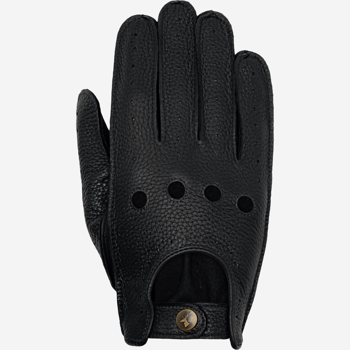 Austin (black) – luxurious driving gloves made of American deerskin leather - Schwartz & von Halen - US - 1
