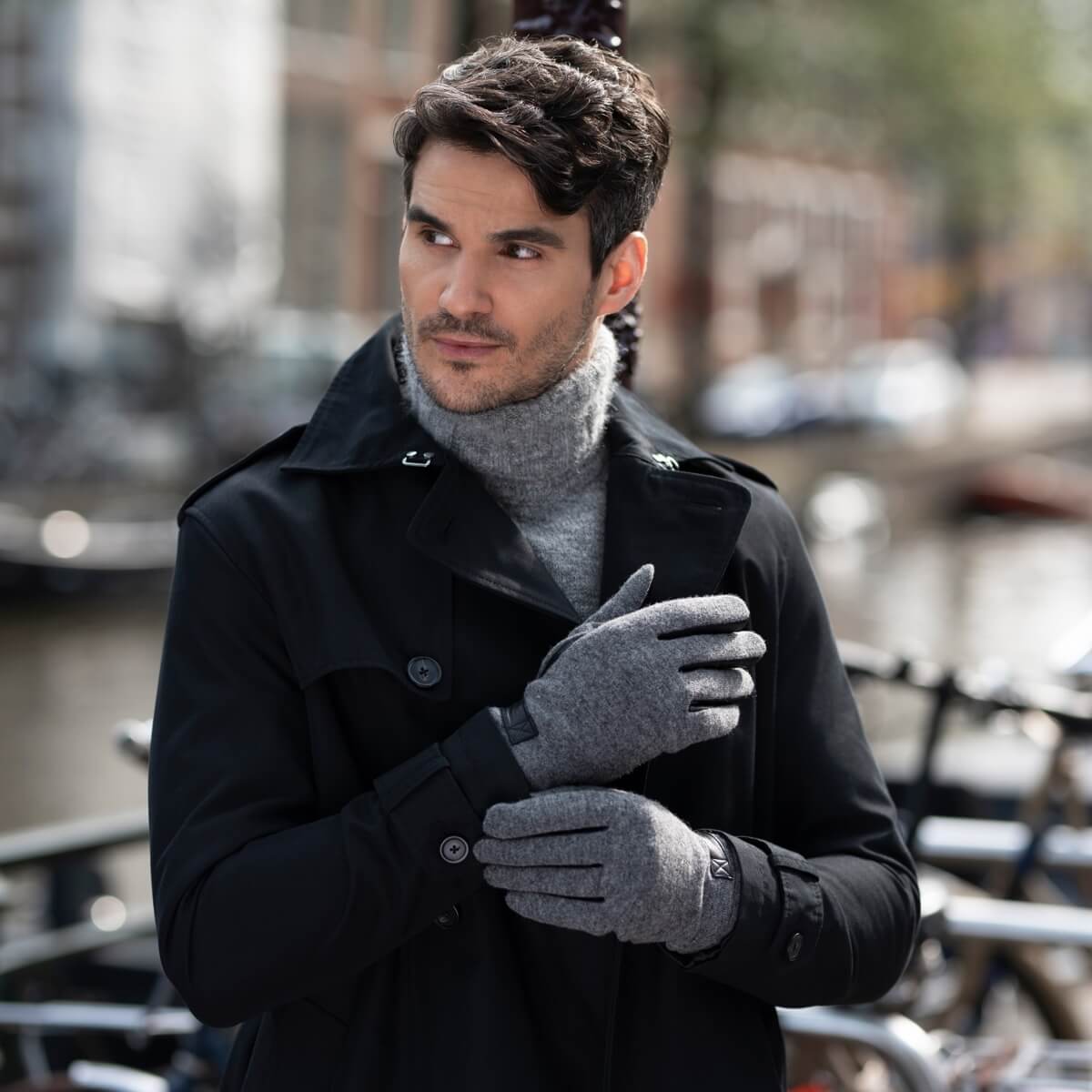 Brody – sheepskin leather gloves with warm fleece lining & touchscreen feature - Schwartz & von Halen - US - 
6
