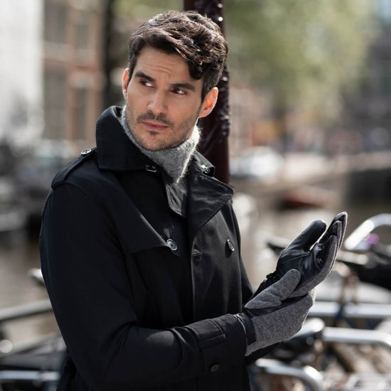 Brody – sheepskin leather gloves with warm fleece lining & touchscreen feature - Schwartz & von Halen - US - 10