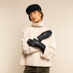 Gants en Peau de Mouton Extra Longs Noir Femmes Emma - Schwartz & von Halen® - Gants en Cuir Premium - 6