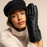 Gants en Peau de Mouton Extra Longs Noir Femmes Emma - Schwartz & von Halen® - Gants en Cuir Premium - 9