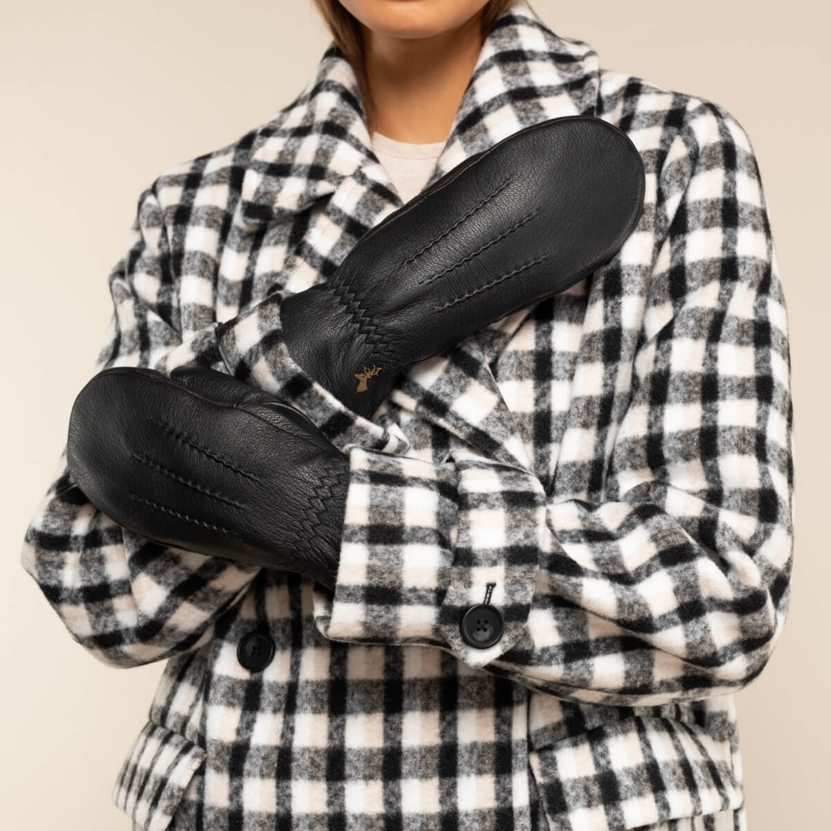 Élégantes Moufles pour Femmes Noir Eva - Schwartz & von Halen® - Gants en Cuir Premium - 8