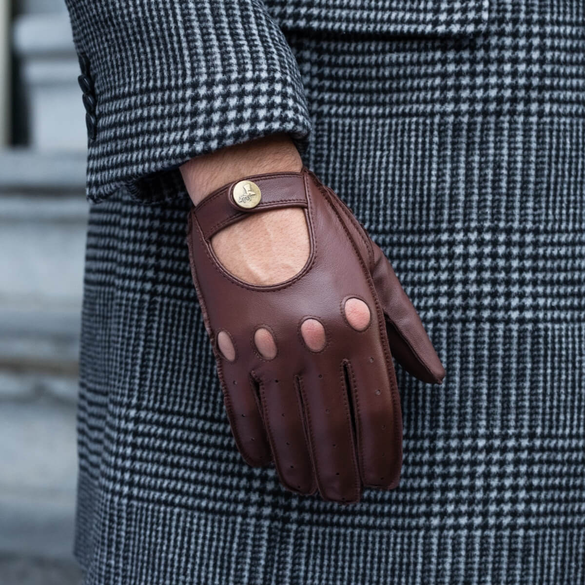 Gants de Conduite pour Hommes Marron Gosling - Schwartz & von Halen® - Gants en Cuir Premium - 6