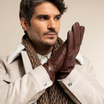 Gants en Cuir pour Hommes Cognac Harvey - Schwartz & von Halen® - Gants en Cuir Premium - 10