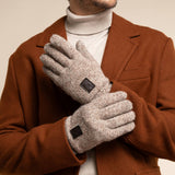 Gants en Laine Shetland Beige Hudson - Schwartz & von Halen® - Gants en Cuir Premium - 8