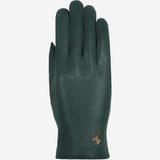 Ivy (vert foncé) - Gants en peau de mouton avec doublure en laine/cachemire & fonction écran tactile