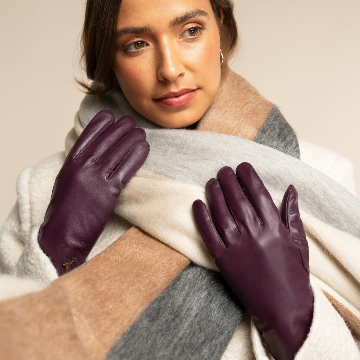 Gants en Cuir Violet Femmes Ivy - Schwartz & von Halen® - Gants en Cuir Premium - 6