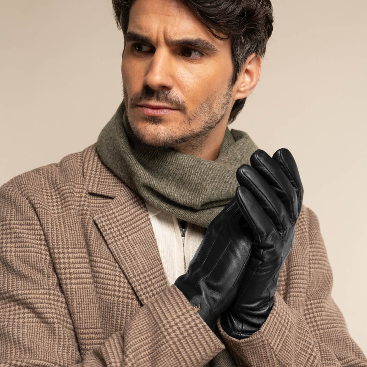 Gants en Cuir Noir Hommes Jake - Schwartz & von Halen® - Gants en Cuir Premium - 6