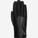 Jake (noir) - Gants en peau de mouton avec doublure chaude en polaire et fonction écran tactile