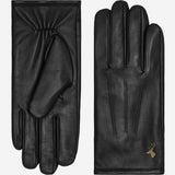 Jake (noir) - Gants en peau de mouton avec doublure chaude en polaire et fonction écran tactile