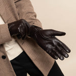 Gants en Cuir Marron Foncé Hommes Jake - Schwartz & von Halen® - Gants en Cuir Premium - 10