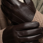 Gants en Cuir Marron Foncé Hommes Jake - Schwartz & von Halen® - Gants en Cuir Premium - 11