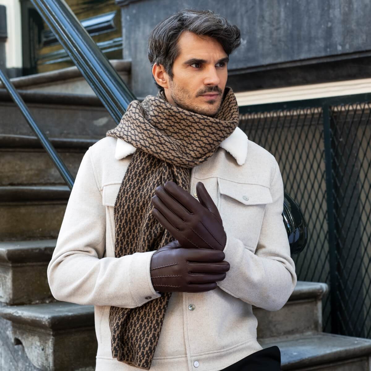 Men's Goatskin Leather Gloves