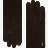 Josie (marron) - Gants en cuir de chèvre avec luxueuse fourrure de mouton