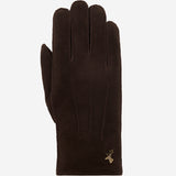 Matthew (marron) - Gants en cuir de chèvre avec luxueuse fourrure de mouton