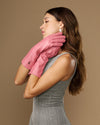 Rosemary Mid-forearm (rose) - Gants pour femme en cuir d’agneau avec doublure en soie & fonction tactile