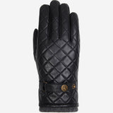 Smith (noir) - Gants en peau de mouton avec bouton-pression & fonction écran tactile