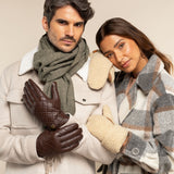 Moufles Peluches en Daim Femmes Sophia - Schwartz & von Halen® - Gants en Cuir Premium - 13