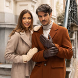 Moufles Peluches en Daim Femmes Sophia - Schwartz & von Halen® - Gants en Cuir Premium - 11