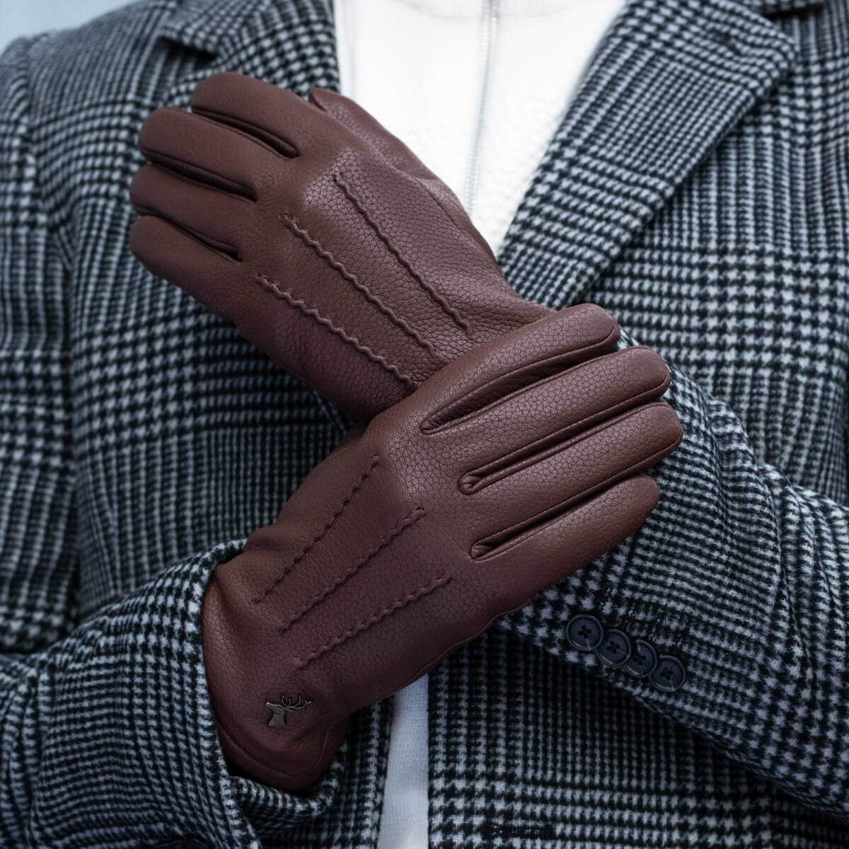 Gants en Cuir Marron pour Hommes Columbus - Schwartz & von Halen® - Gants en Cuir Premium - 5