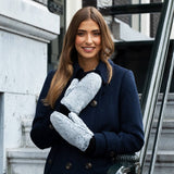 Moufles pour Femmes Chaudement rembourrées Gris Camila - Schwartz & von Halen® - Gants en Cuir Premium - 6