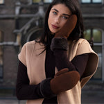 Moufles pour femmes en daim Beauvoire - Schwartz & von Halen® - Gants en Cuir Premium - 7