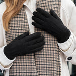 Gants en Daim pour Femmes Elizabeth Noir - Schwartz & von Halen® - Gants en Cuir Premium - 10