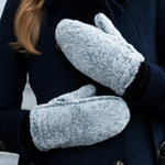 Moufles pour Femmes Chaudement rembourrées Gris Camila - Schwartz & von Halen® - Gants en Cuir Premium - 8