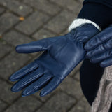 Gants en Cuir pour Femmes Bleu Marine Alexa - Schwartz & von Halen® - Gants en Cuir Premium - 8