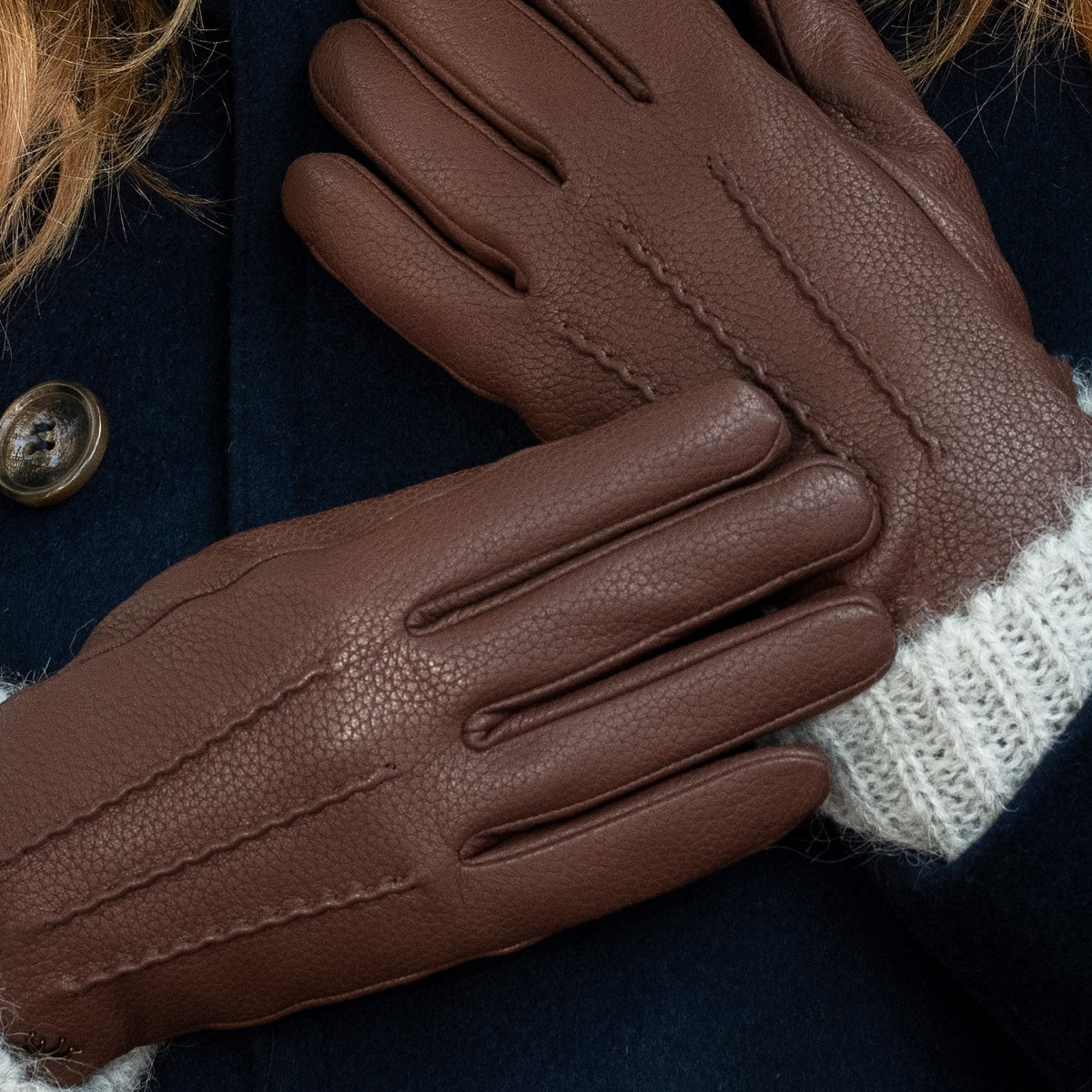 Gants en Cuir Marron pour Femmes Scarlett - Schwartz & von Halen® - Gants en Cuir Premium - 8