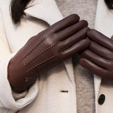 Gants en Cuir Marron pour Femmes Chelsea - Schwartz & von Halen® - Gants en Cuir Premium - 9