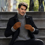 Gants en Daim Marron pour Hommes Clooney - Schwartz & von Halen® - Gants en Cuir Premium - 5