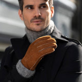 Gants en Daim Marron pour Hommes Clooney - Schwartz & von Halen® - Gants en Cuir Premium - 6