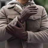 Gants en Cuir Marron pour Hommes David - Schwartz & von Halen® - Gants en Cuir Premium - 8