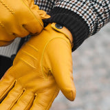 Gants en Cuir épais Jaune Hommes Leo - Schwartz & von Halen® - Gants en Cuir Premium - 9