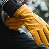 Gants en Cuir épais Jaune Hommes Leo - Schwartz & von Halen® - Gants en Cuir Premium - 5