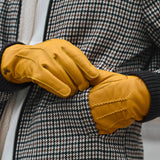 Gants en Cuir épais Jaune Hommes Leo - Schwartz & von Halen® - Gants en Cuir Premium - 8